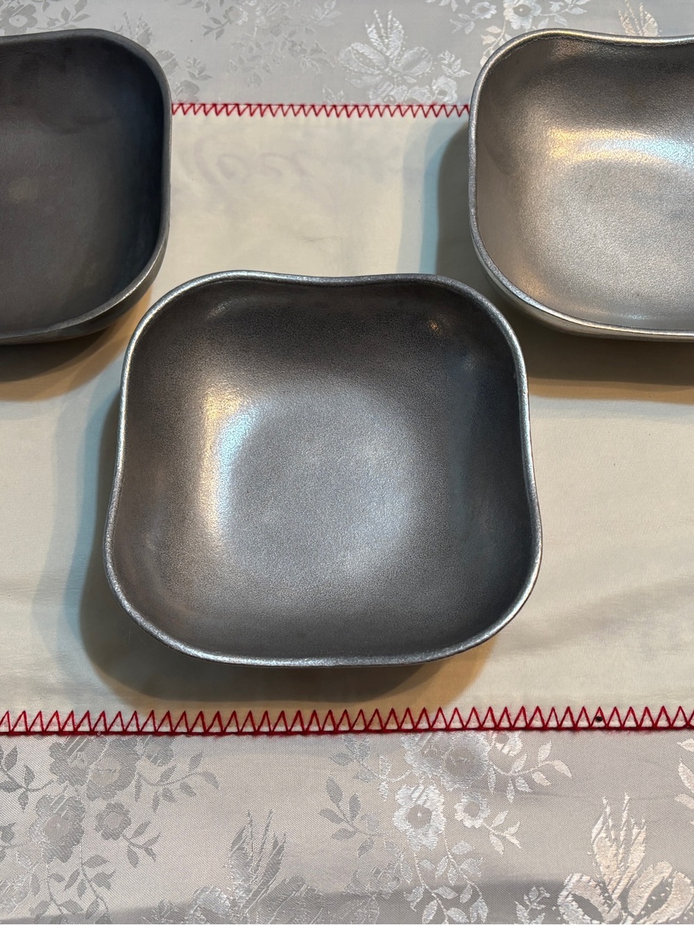 Wilton Armetale Metal Made In USA 7.5" Set Of Three Boston Bowls NWT